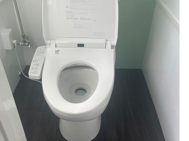 ご安心下さい。綺麗なトイレもご用意してます。_戸田農園
