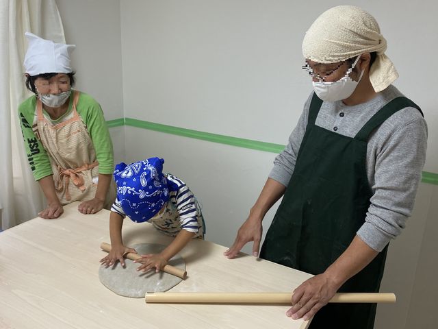 ご家族で楽しんでいただきました。_そばうちくらぶ わくわく