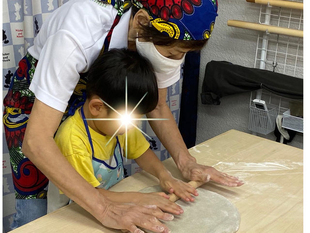 ご家族で参加いただきました。3歳の男子が大活躍。_そばうちくらぶ わくわく