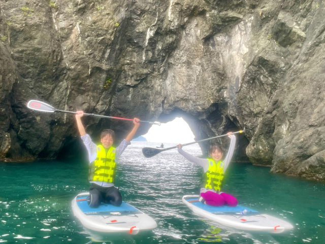 ちょっと探検気分も味わえますよ(^^)_Banks SUP Academy福井ベース