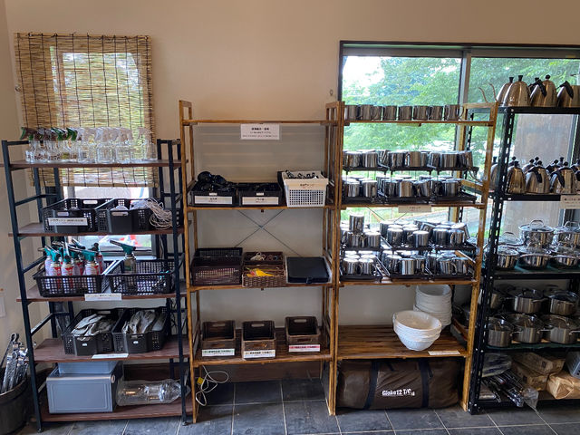 レンタル品も充実♪_Akari かわば田園キャンプ場