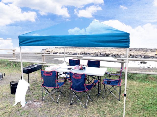 海でのBBQは最高です_BBQ太郎 神奈川湘南店