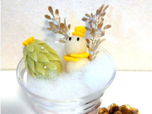 可愛いクリスマスプレゼント_デコ和菓 tea