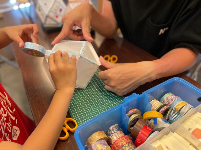 マステでデコる切子ちょうちん体験_倉敷光作所