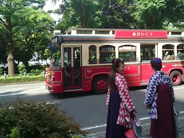 あかい靴号に乘ってたっぷり一日コースも♪_横濱haikara(ハイカラ)美容院