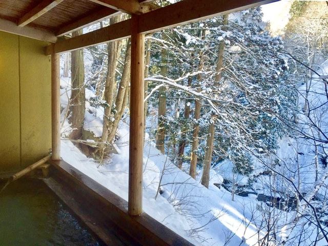 露天風呂(雪景色)_中屋別館不動閣