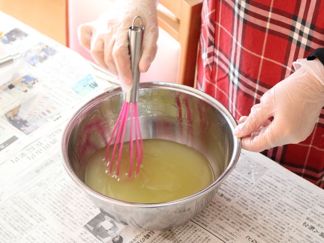 複数の植物油脂をブレンドして作る、お肌に優しい手作り石けん教室_アロマハウス香恋