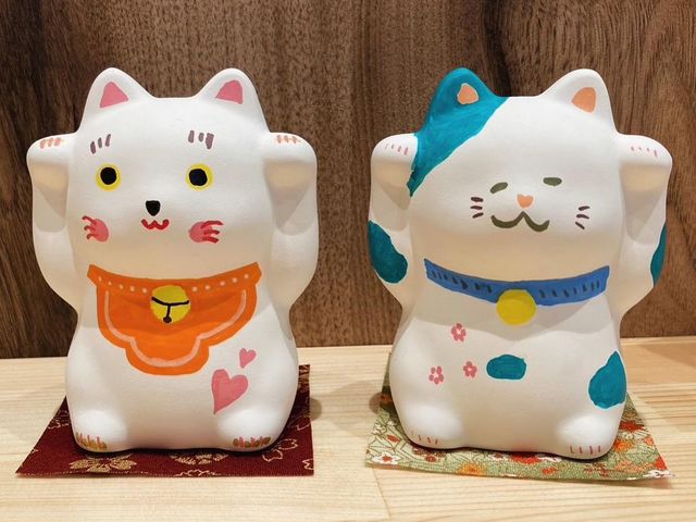 招き猫の絵付けで招福しましょう♪_飛騨高山 思い出体験館 安川店