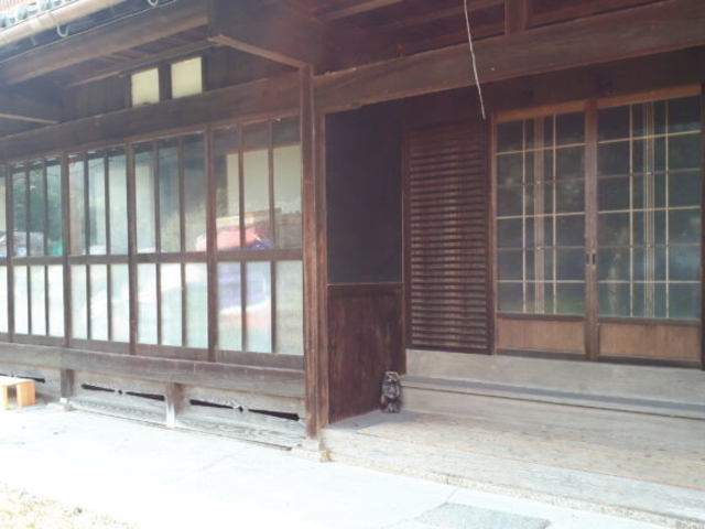 来客用玄関_伊賀白樫の古民家