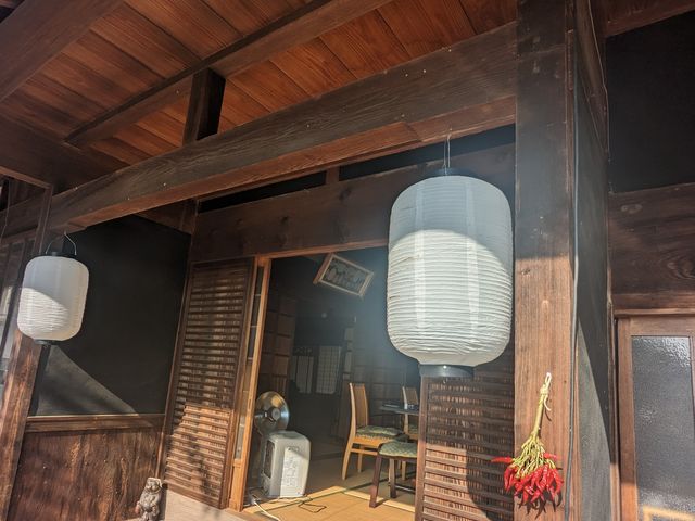 和の照明_伊賀白樫の古民家