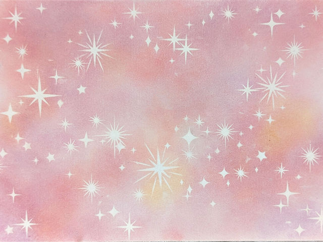 キラキラが好きな方 オススメです。
やりだしたら止まらない!
背景ランダムに描いたら あとはひたすら消すっていう 単純作業。なのにこんなにキレイ。
_パステルアートaoitori