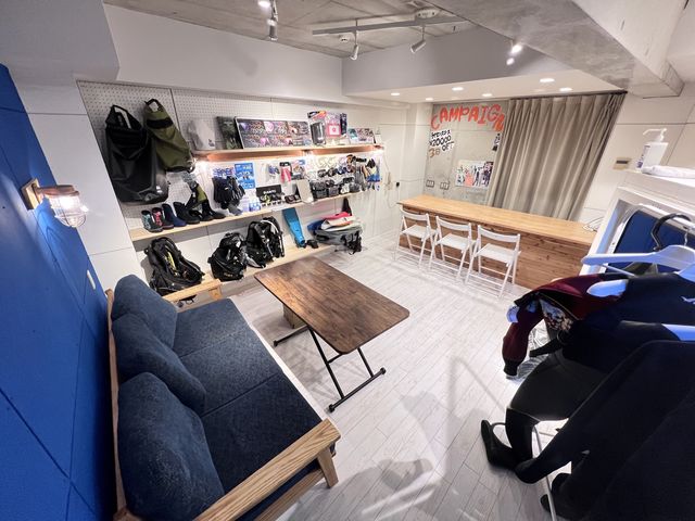 ダイビングブースは地下1階になります。ゆっくりとおくつろぎいただけるスペースになっております。_トゥルーノース船橋
