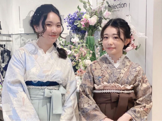 素敵な袴着物コーデ姿です_桜花和服 sakura wafuku 浅草着物レンタル