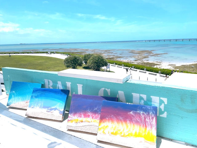 沖縄空港から10分ウミカジテラスの
レジンアート専門店♪_bali cafe resin art