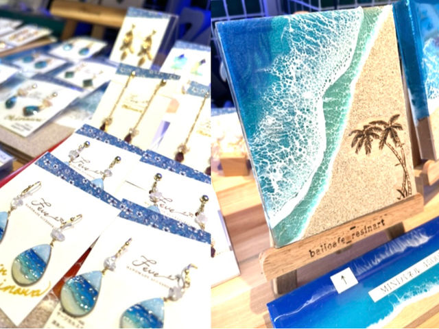 お土産品も沢山ご用意しています♪_bali cafe resin art