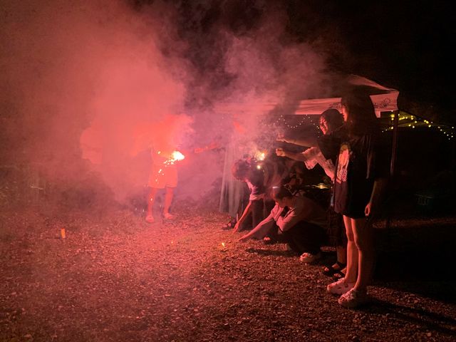 花火や、スイカ割もできます!_手ぶらBBQ室生
