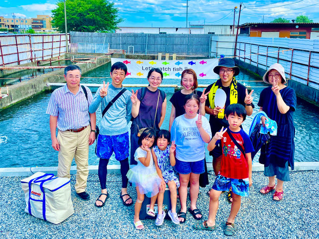 釣り堀&つかみ取り&BBQ やったね!