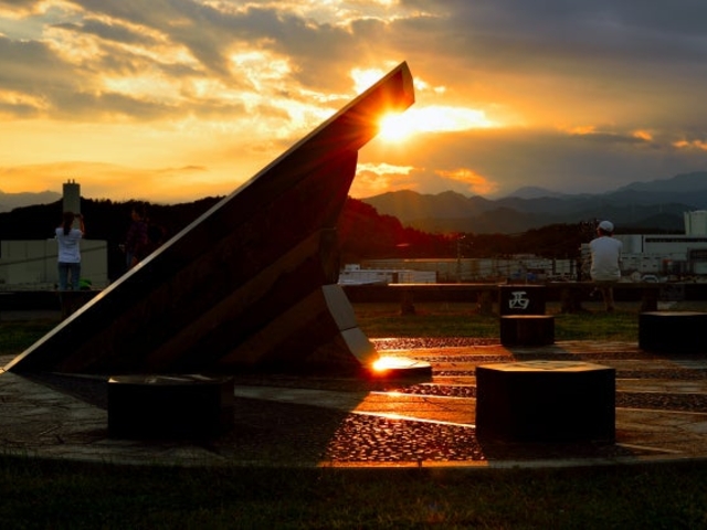 あさひ山展望公園夕焼け_あさひ山展望公園