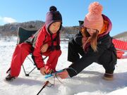 サホロ湖ワカサギ釣りの写真4