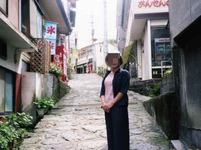 湯平温泉石畳・源泉