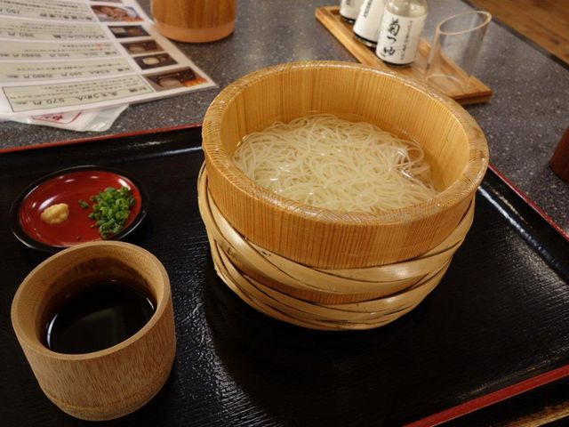 生そうめんです。モチっとして美味しかったです。_みさきのしょうゆ屋麺処つゆ処「蔵」