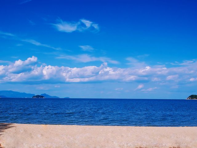 津田の松原、青い海白い砂浜_津田の松原