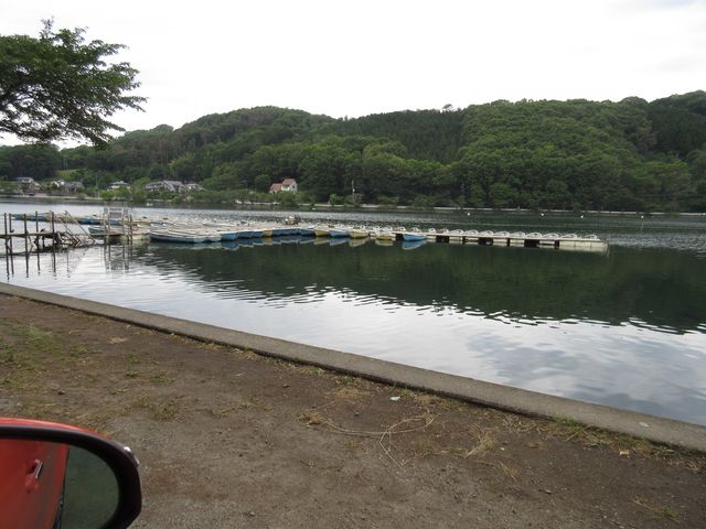 休日に沢山稼働する釣り船_千代田湖