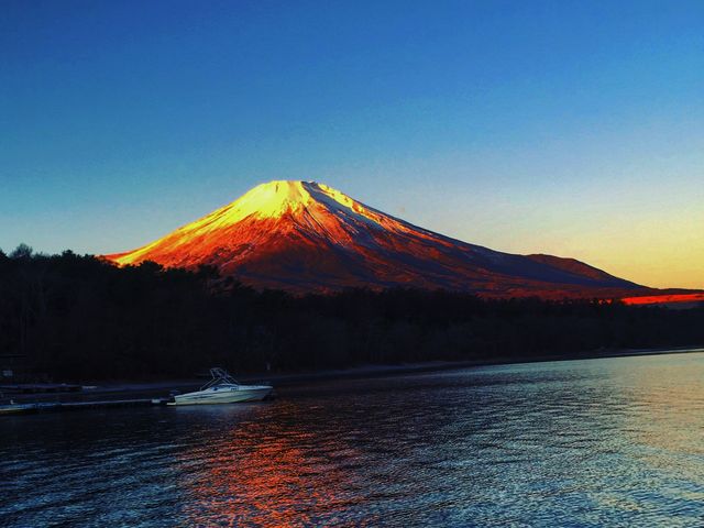 赤富士_山中湖