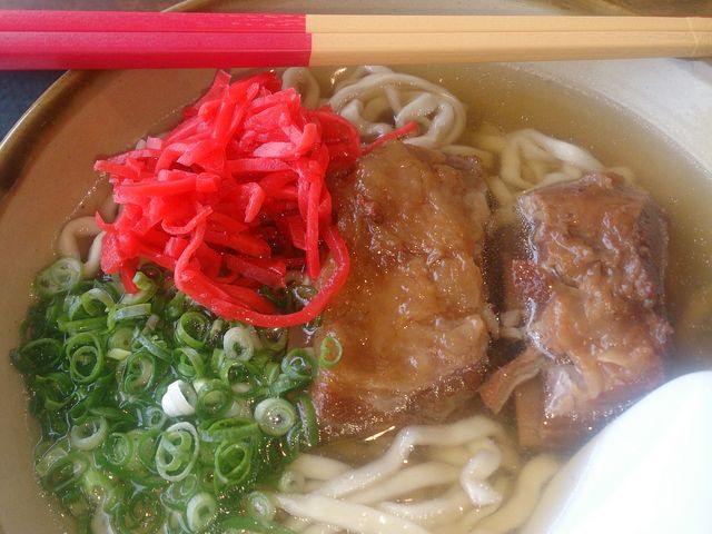 沖縄 なかむらそば美味しかった!優しい味!!(^-^)/_自家製麺 なかむらそば