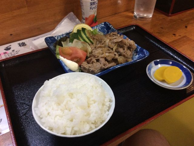 生姜焼き とごはん小_穂喜家ラーメン