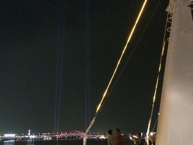 みんな甲板に出たり自由に過ごします_THE KOBECRUISE コンチェルト