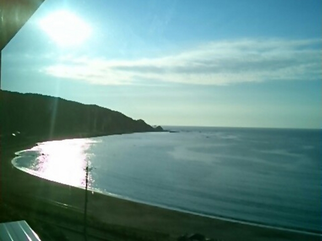 『袖ヶ浜の夕陽』。綺麗です。_袖ヶ浜