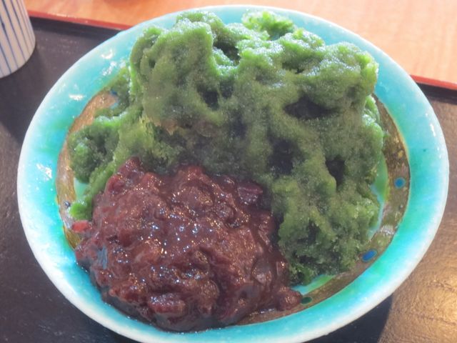 抹茶の氷を注文_和かふぇ葉楽Koto