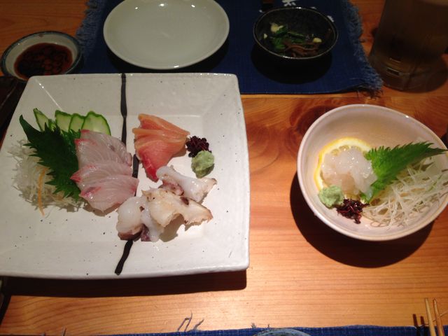 お刺身、白えびのお造り_飛騨の味 酒菜