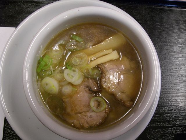 醤油ラーメンミニ_らーめんや天金 ラーメン村店