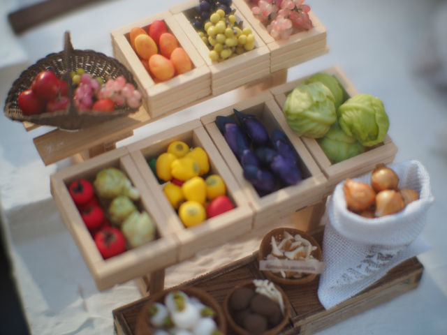 数ミリサイズの野菜達_箱根ドールハウス美術館