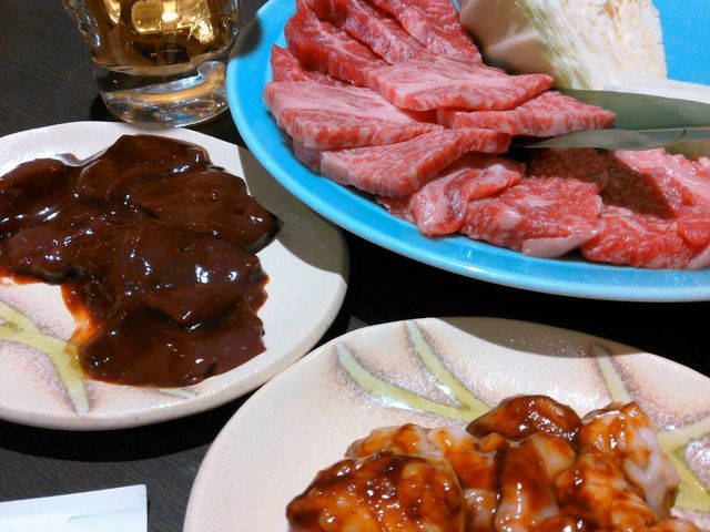 セットメニューとホルモン_丸明 飛騨高山店