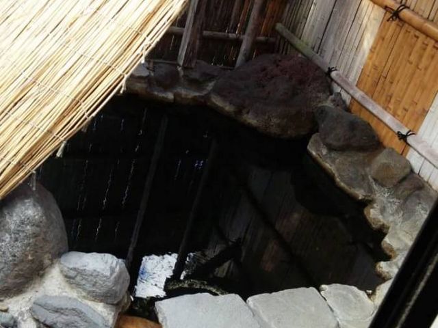 部屋についている露天風呂です。_白水温泉 竹の倉山荘