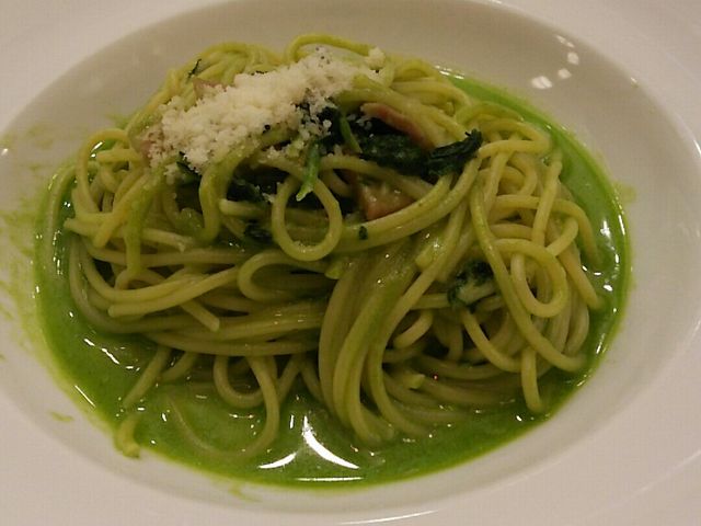 ほうれん草のパスタ_イタリアントマトカフェジュニアイオンモール直方店