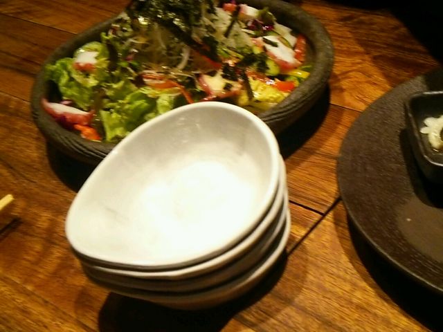 茶そばサラダ_遊食酒家 る主水 甲子園