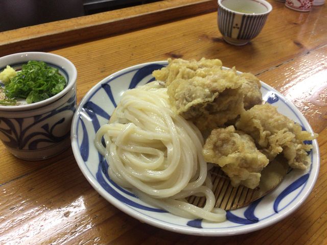 とり天ざるうどん_はりや