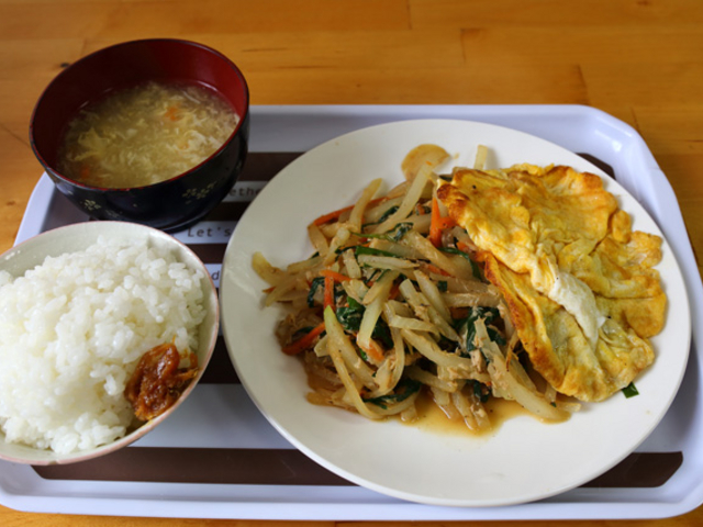 パパイヤチャンプルー_大衆食堂ミッキー