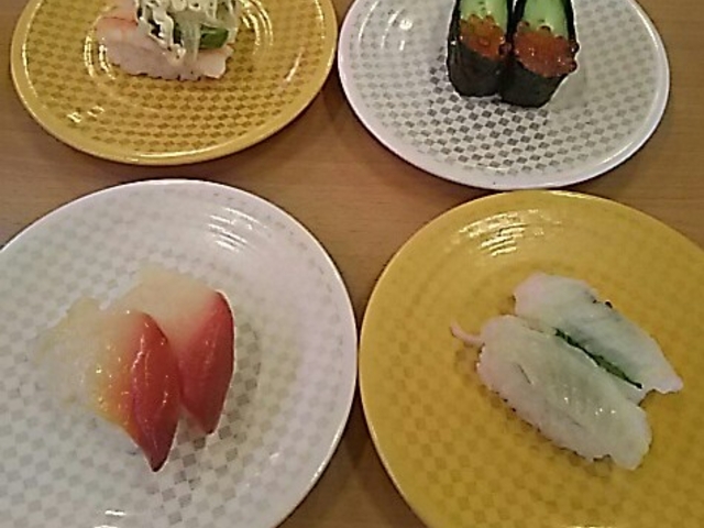 100円。_かっぱ寿司 佐野店