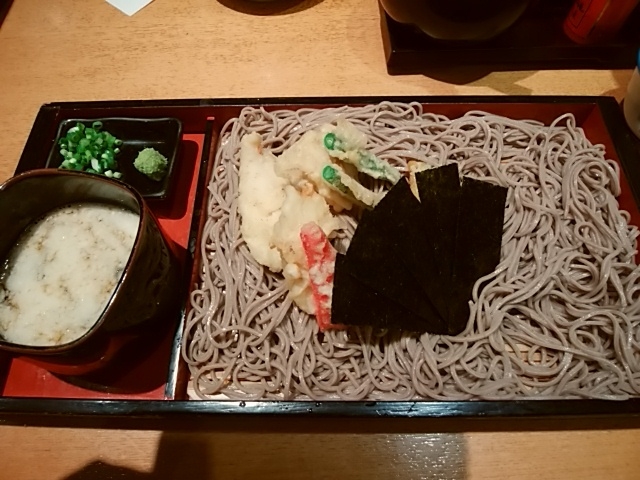 とりてんが載っているものを注文_そば茶屋吹上庵アミュプラザ鹿児島店