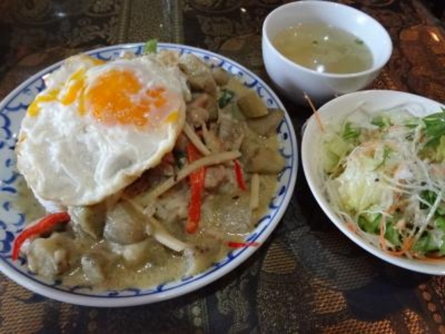 「グリーンカレー」セット_ホットペッパー 2号店