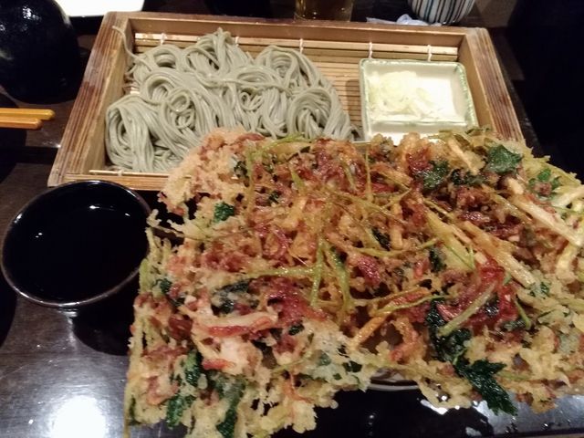 へぎそばとかき揚げ丼_花ゆず