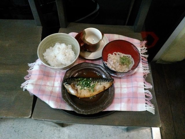 今日の日替わりランチのサンプルです_ぼんてん漁港 北仙台駅前店
