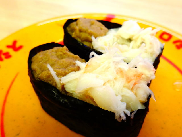 ずわい蟹軍艦_スシロー日進店