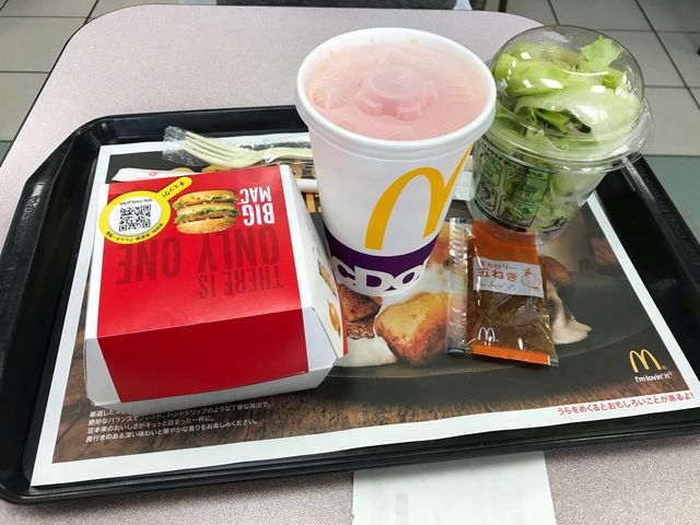 ビッグマックバリューセット680円_マクドナルド足柄サービスエリア店