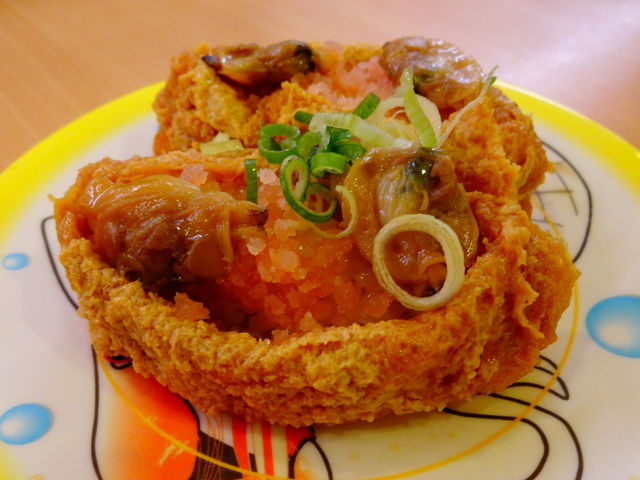 アサリとおぼろのいなり_かっぱ寿司 東舞鶴店